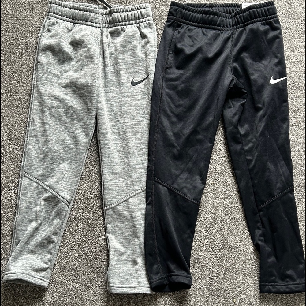 Grey and Black boys nike pants XS new with tags